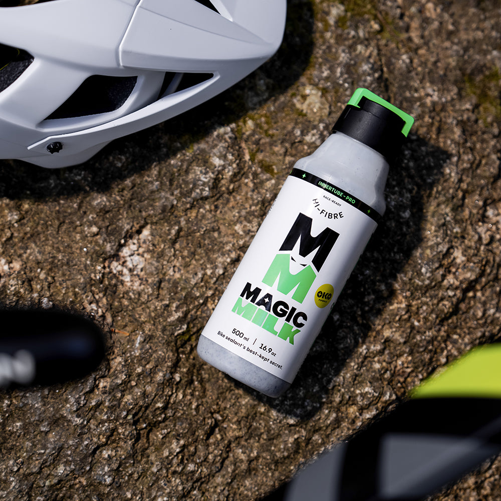 Magic Milk Innertube-Pro Hi-Fibre sealant in use — DH, enduro and MTB tube riding