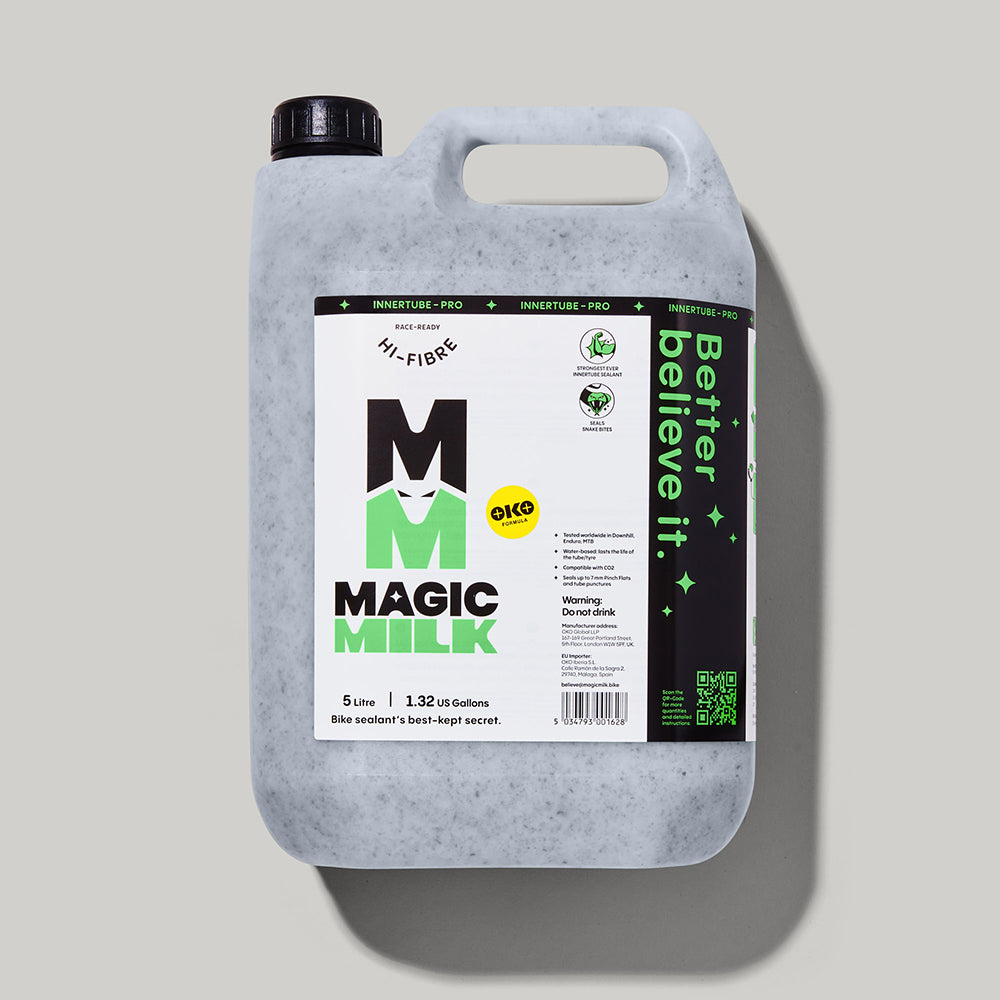 Magic Milk Innertube-Pro Hi-Fibre sealant bottle — front view