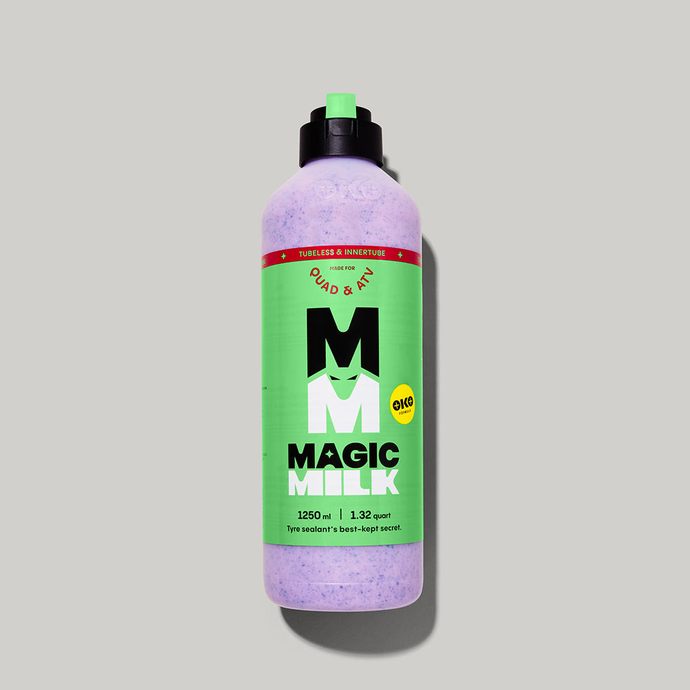 Magic Milk Quad & ATV sealant bottle — front view
