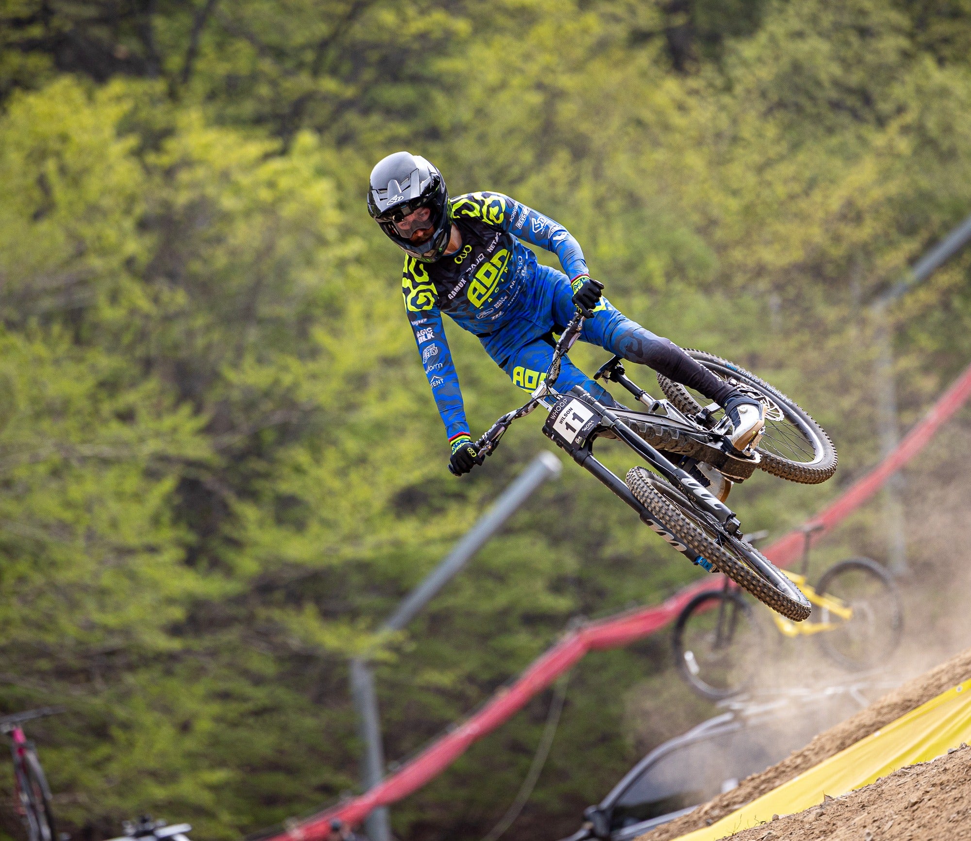 Reece Wilson racing for AON Racing — Magic Milk official tyre sealant
