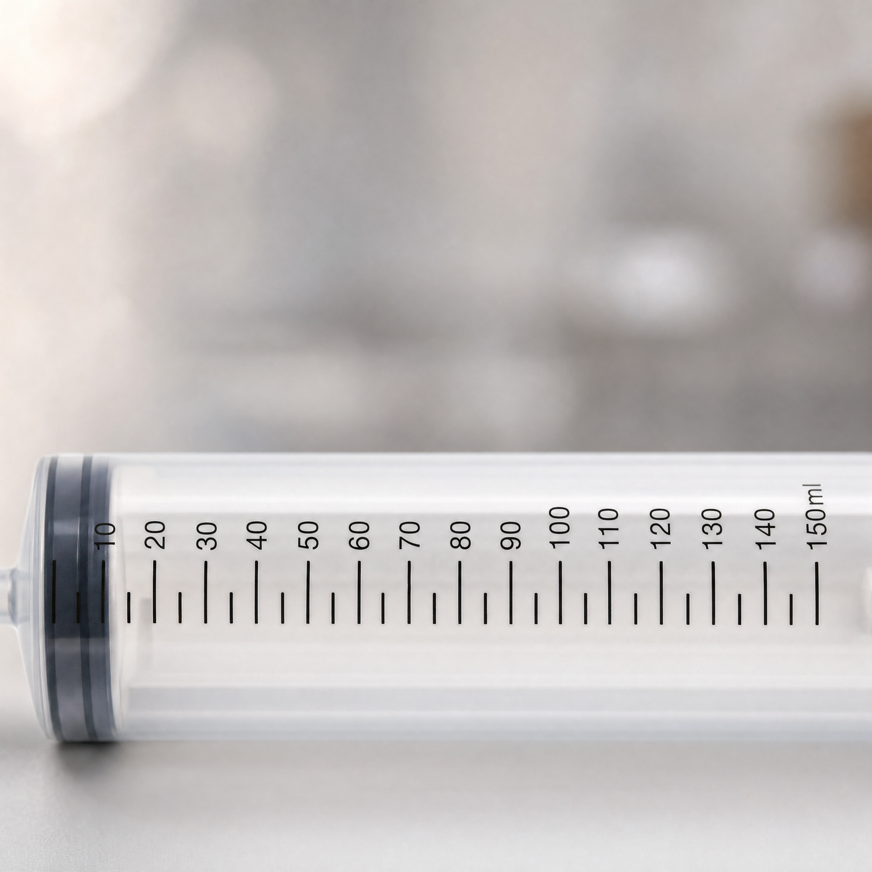 Magic Milk Tyre Sealant Injector — graduated scale macro