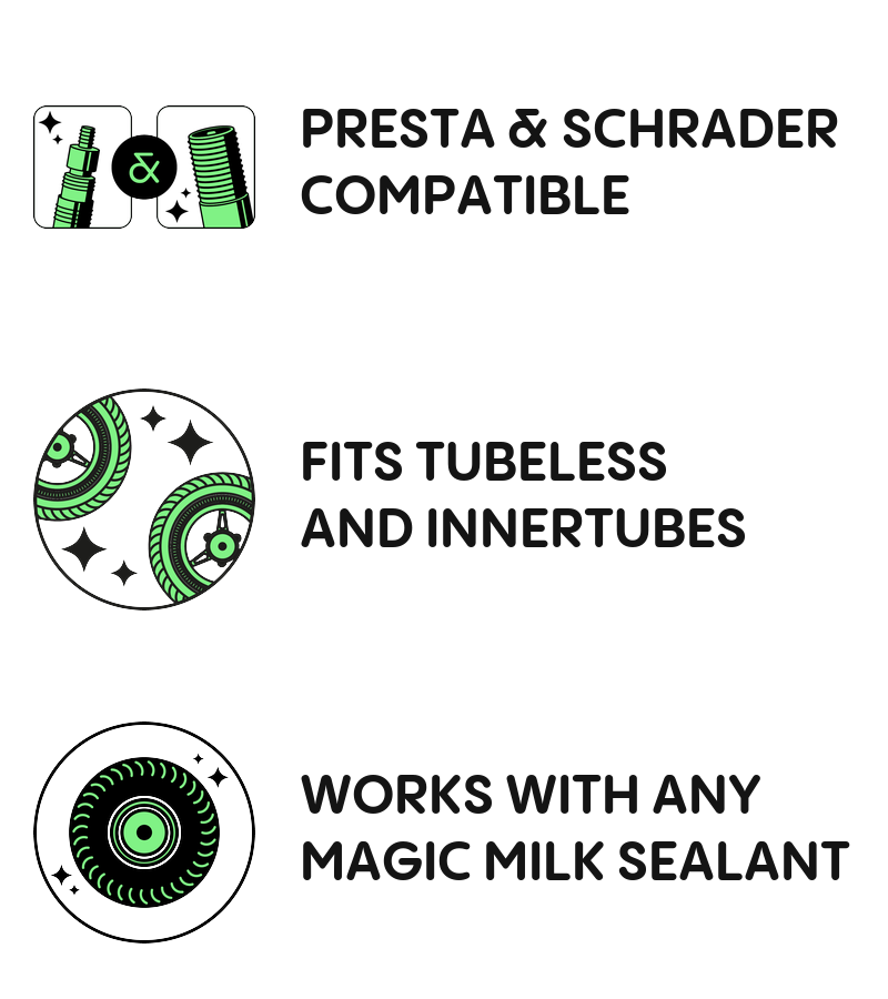 Magic Milk Tyre Sealant Injector